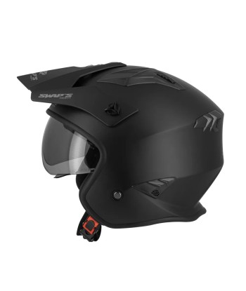 Casque Jet Trial/Quad - Swaps TROOPER Noir Mat 2023