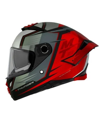 Casque moto integral | MT THUNDER 4 SV PENTAL  |   GRIS/ROUGE destockage