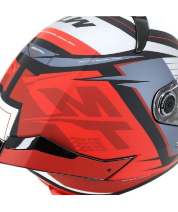 Casque moto integral | MT THUNDER 4 SV PENTAL  |   GRIS/ROUGE destockage