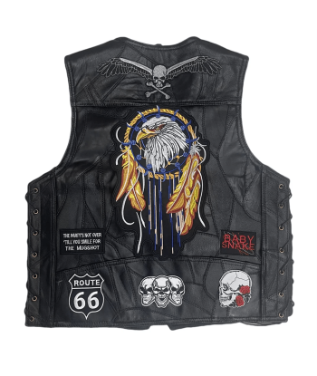 Gilet cuir biker americain - Eagle Dreamcatcher Venez découvrir notre 