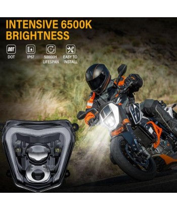 Phare LED moto KTM Duke 690 | 2012-2019 | Homologué est présent 