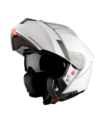 Casque moto intégral modulable - Genesis Blanc l'évolution des habitudes 