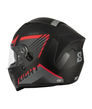 Casque moto/scooter Integral|  Noir/Rouge + PINLOCK solde