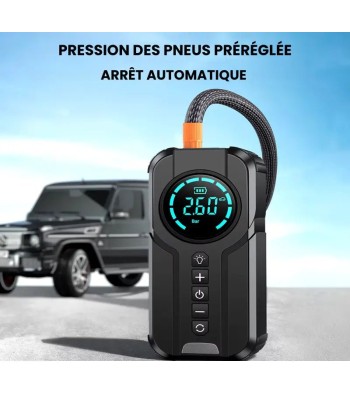 Booster de Démarrage Batterie 4-en-1 Pour