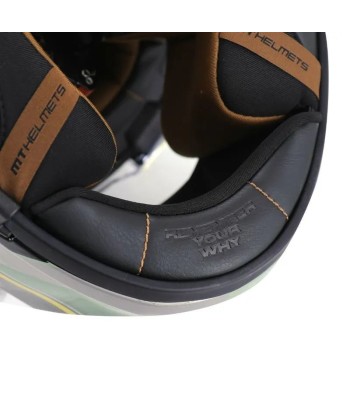 Casque moto vintage | MT JARAMA BLANC NACRE s'inspire de l'anatomie humaine