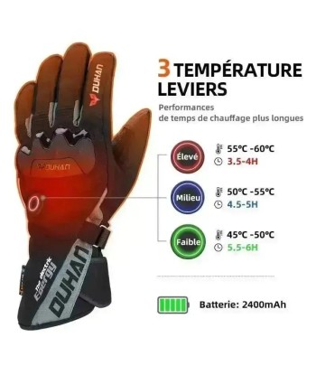 Gants de moto chauffant électriques imperméables acheter