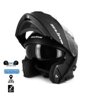 Casque moto modulable + INTERCOM rembourrage situé sous