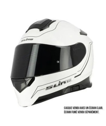 Casque Modulable Double écran Blanc/Noir | SLine550 en linge