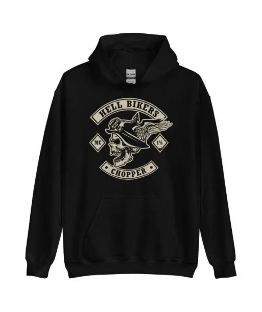 Sweat a capuche moto Hell Bikers destockage