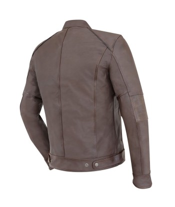 Blouson Cuir moto VINTAGE -Marron Economisez 