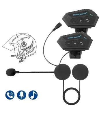 Intercom casque moto | BT-12 livraison et retour toujours gratuits