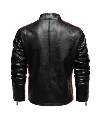 Blouson cuir homme vintage - Noir de pas cher