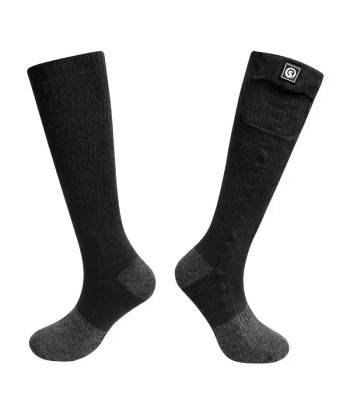 Chaussettes chauffantes moto - Noir destockage