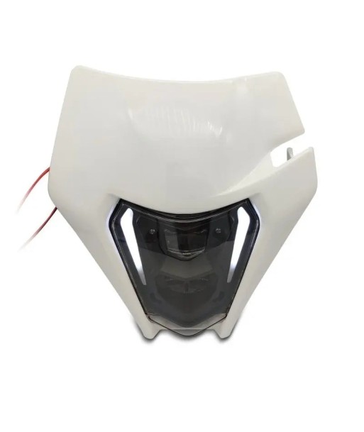 Projecteur LED moto + plaque Enduro Offroad  blanc Economisez 