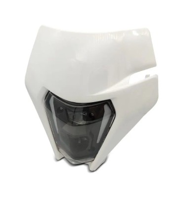 Projecteur LED moto + plaque Enduro Offroad  blanc Economisez 