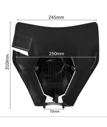 Projecteur LED moto + plaque / carenage Universel pour Enduro XDure GK2 noir votre