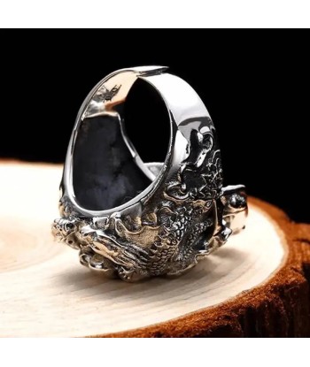 Bague motard œil de verre (Argent) Découvrez la collection